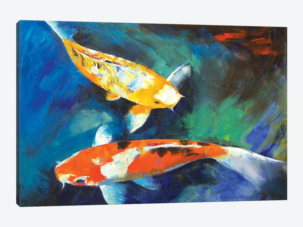 Sanke Koi Painting by Michael Creese 1-piece Canvas Wall Art