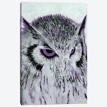 Violet Owl Canvas Print #MCR142} by Michael Creese Canvas Artwork