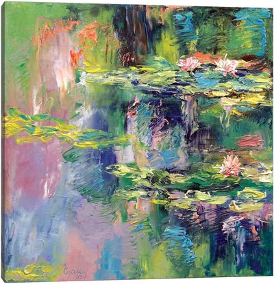 Water Lilies Canvas Art Print - Michael Creese