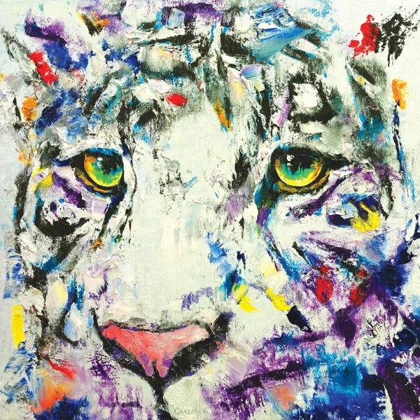 Tigers: White Tiger by Michael Creese