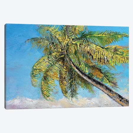 Windy Palm Canvas Print #MCR149} by Michael Creese Canvas Artwork