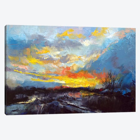 Winter Evening Canvas Print #MCR151} by Michael Creese Canvas Print