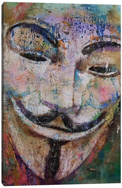 Anonymous  Canvas Art Print - Best Selling Street Art