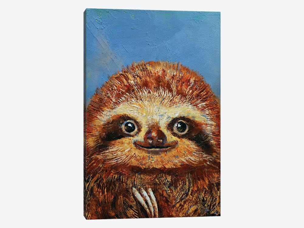 Baby Sloth  by Michael Creese 1-piece Canvas Wall Art