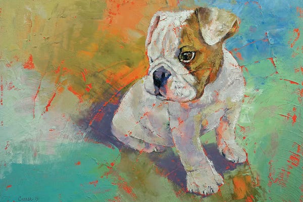 American Bulldogs: Bulldog Puppy  by Michael Creese
