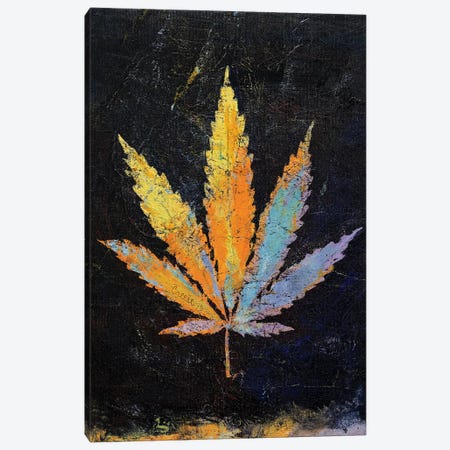 Cannabis  Canvas Print #MCR174} by Michael Creese Canvas Artwork