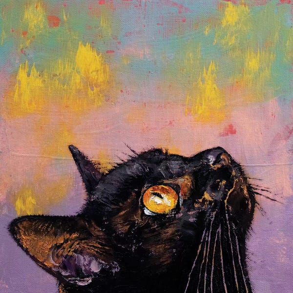 Black Cats: Fixed Gaze  by Michael Creese