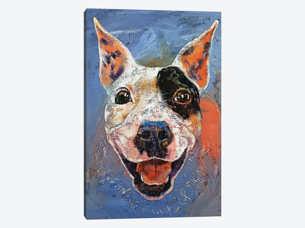 Happy Pitbull  by Michael Creese 1-piece Canvas Art