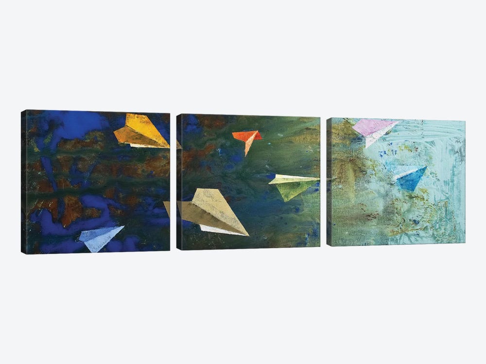 Paper Airplanes  by Michael Creese 3-piece Canvas Art Print