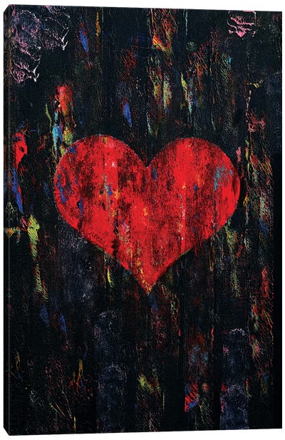 Red Heart  Canvas Art Print - Michael Creese