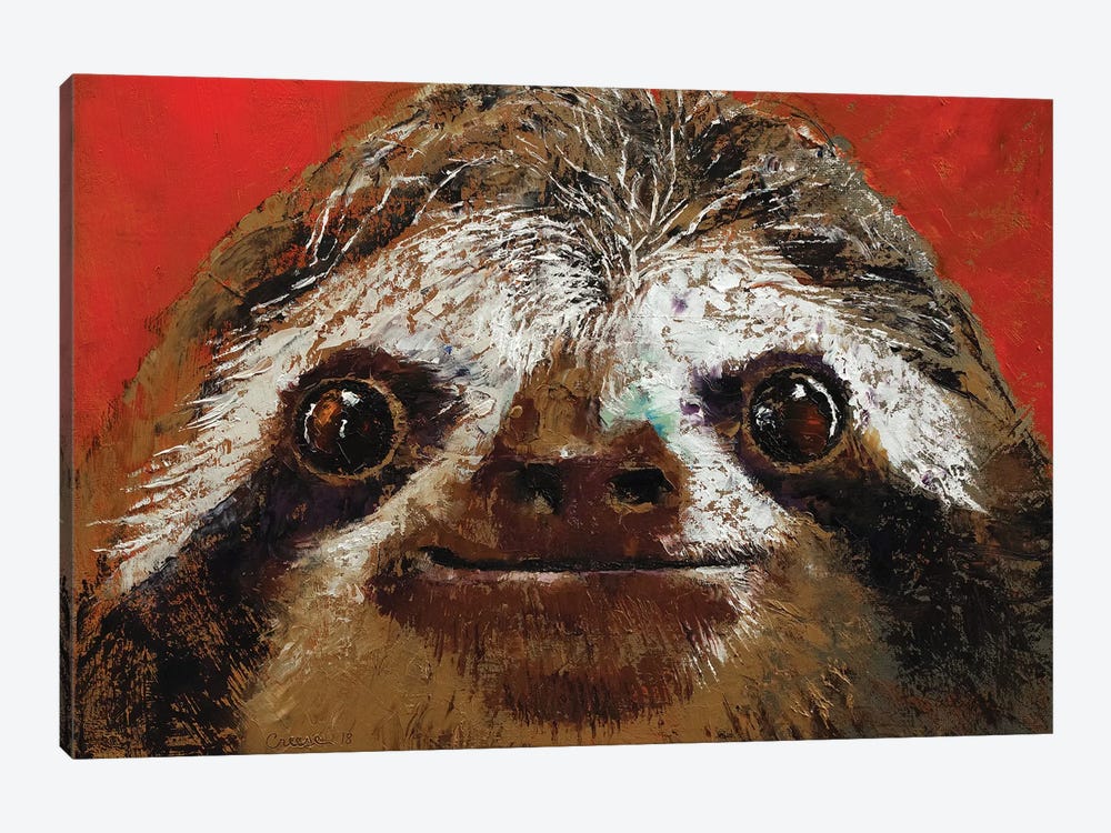 Sloth  by Michael Creese 1-piece Canvas Wall Art