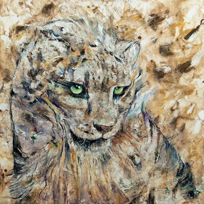 Snow Leopard  by Michael Creese art print