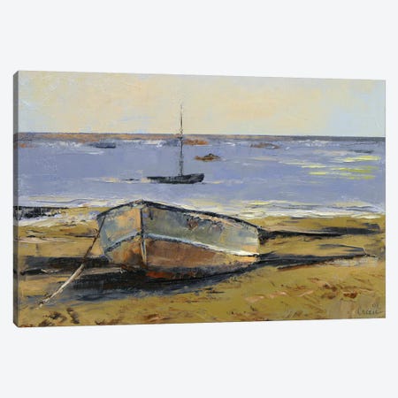 Boats In Provincetown Harbor Canvas Print #MCR20} by Michael Creese Canvas Wall Art