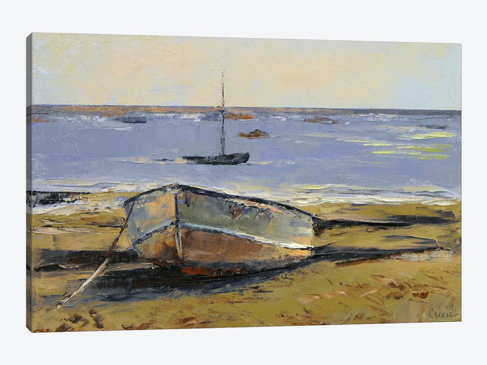 Boats In Provincetown Harbor by Michael Creese 1-piece Canvas Print