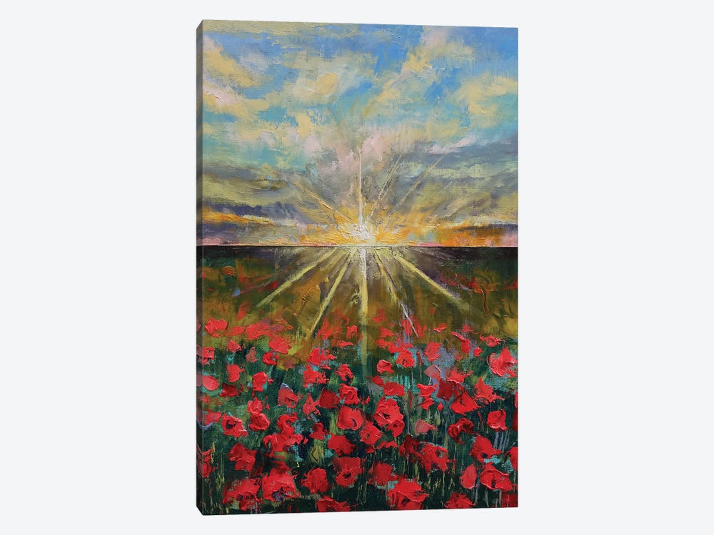 Starlight Poppies II by Michael Creese 1-piece Art Print