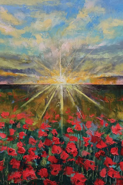 Poppies: Starlight Poppies II by Michael Creese