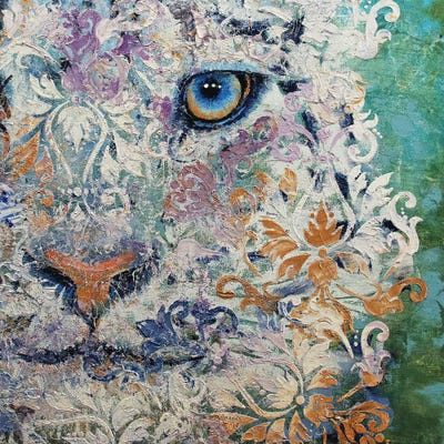 Royal Snow Leopard by Michael Creese art print