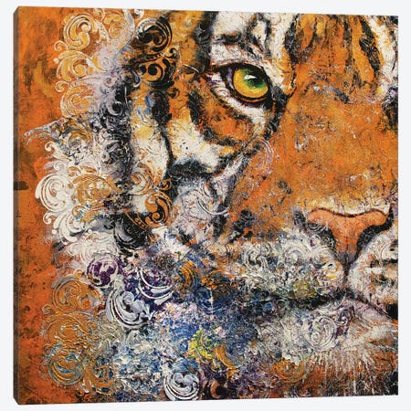 Royal Tiger Canvas Print #MCR219} by Michael Creese Canvas Art
