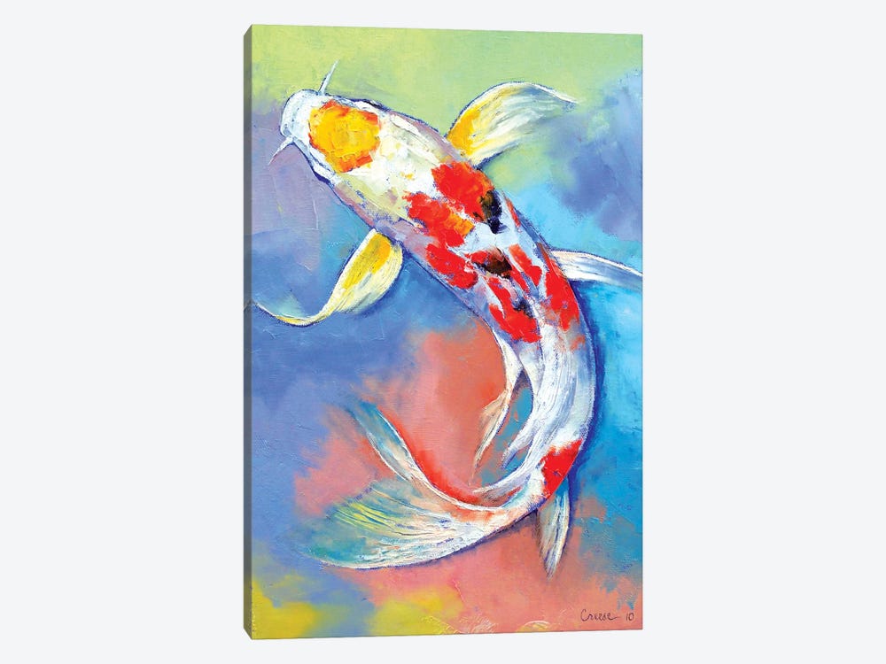 Butterfly Koi Fish by Michael Creese 1-piece Canvas Artwork