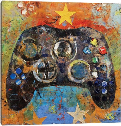 Game Controller Canvas Art Print - Colorful Art