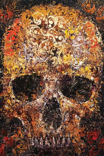 Textured Skull by Michael Creese canvas print