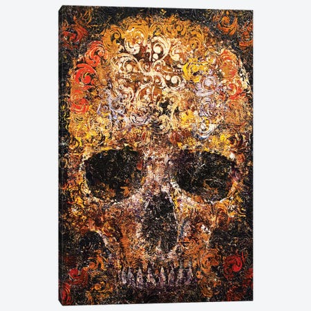 Textured Skull Canvas Print #MCR235} by Michael Creese Canvas Print