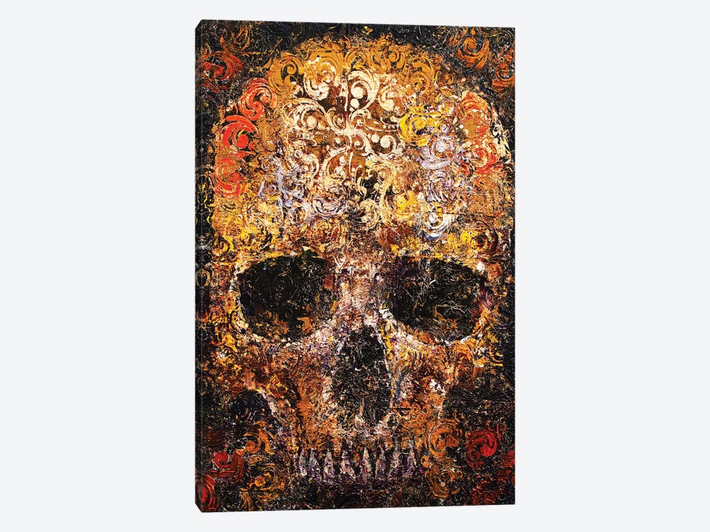 Textured Skull by Michael Creese 1-piece Canvas Artwork