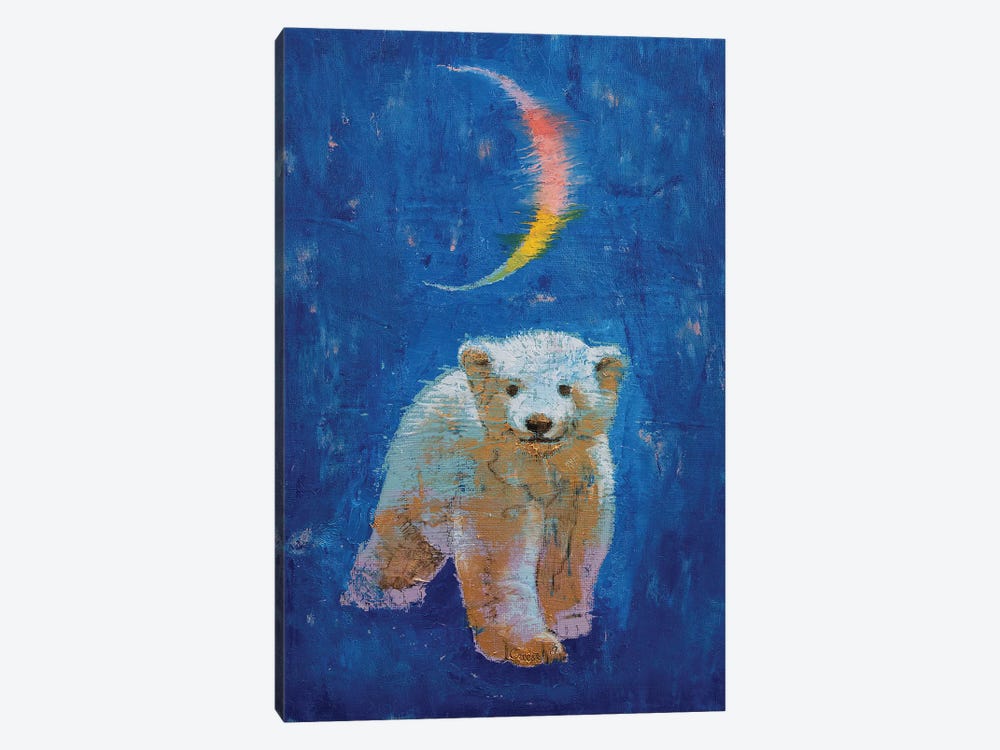 Polar Bear Cub by Michael Creese 1-piece Canvas Artwork