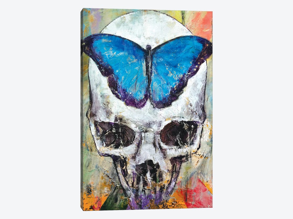 Butterfly Skull by Michael Creese 1-piece Canvas Wall Art