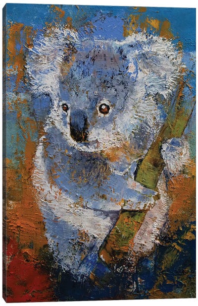 Koala Canvas Art Print - Koala Art