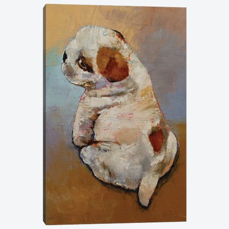 Naughty Puppy Canvas Print #MCR243} by Michael Creese Canvas Print