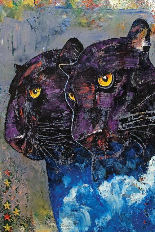 Black Panthers by Michael Creese wall art