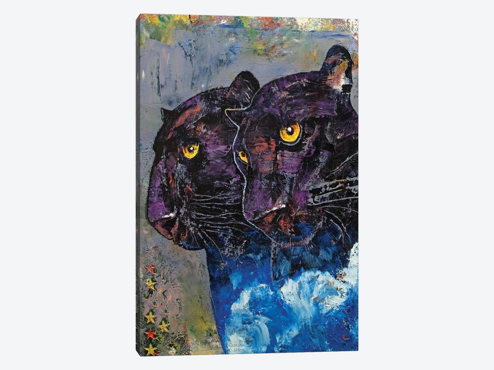 Black Panthers by Michael Creese 1-piece Canvas Art