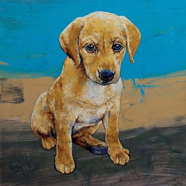 Puppies: Yellow Lab Puppy by Michael Creese