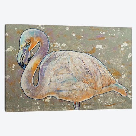 White Flamingo Canvas Print #MCR271} by Michael Creese Canvas Wall Art