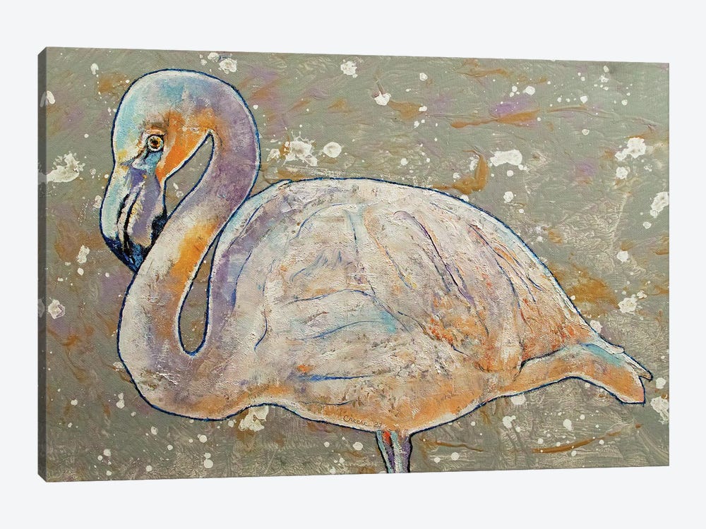 White Flamingo by Michael Creese 1-piece Canvas Art