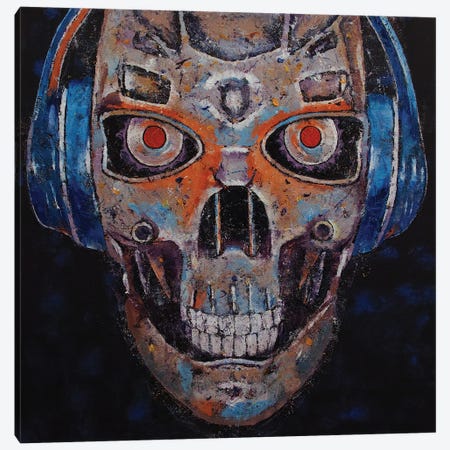 Skull Beats Canvas Print #MCR272} by Michael Creese Canvas Art