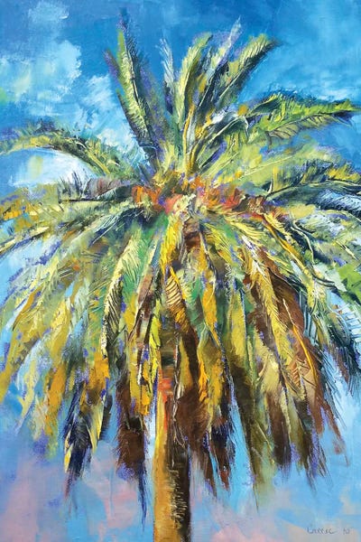 Canary Island Date Palm by Michael Creese framed wall art