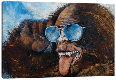 Bigfoot Canvas Art Print - Michael Creese