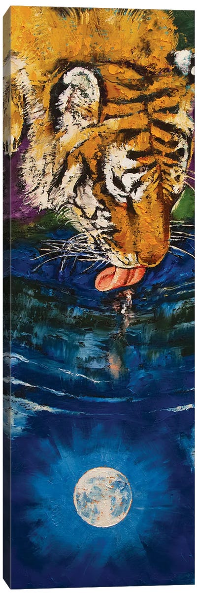 Tiger Moon Canvas Art Print - Michael Creese