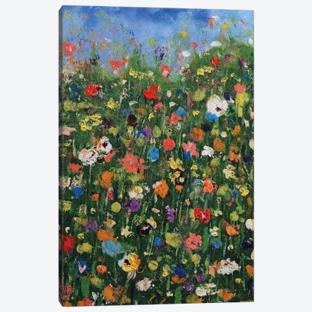 Abstract Wildflowers Canvas Print #MCR285} by Michael Creese Canvas Artwork
