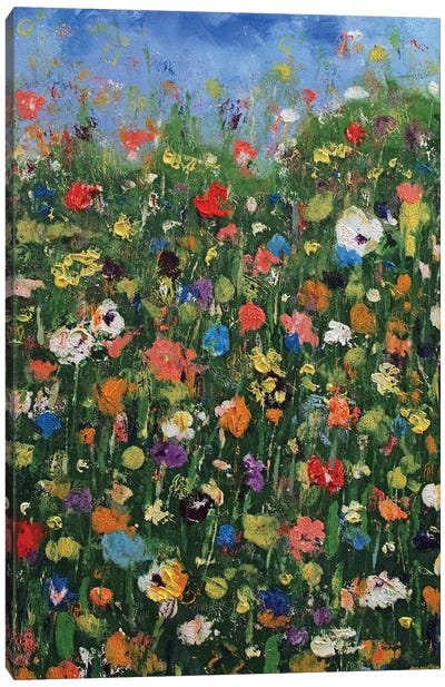 Abstract Wildflowers Canvas Art Print - Michael Creese
