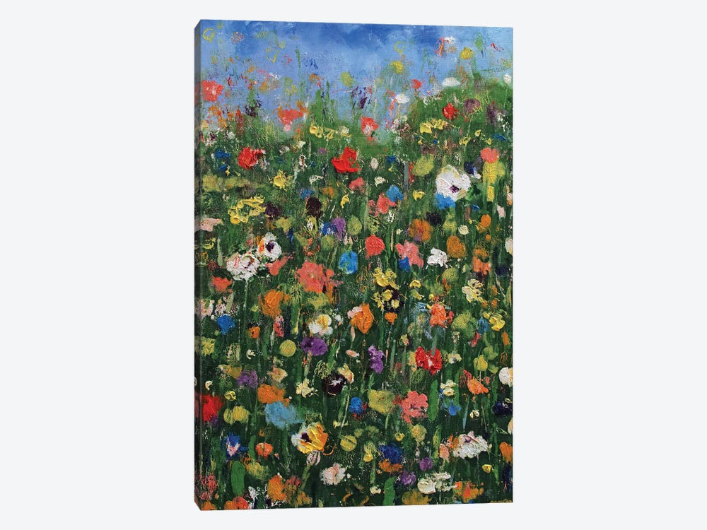 Abstract Wildflowers by Michael Creese 1-piece Art Print