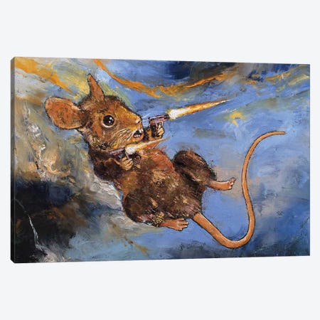 Mouse Assasin Canvas Print #MCR287} by Michael Creese Canvas Wall Art