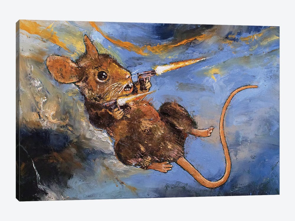 Mouse Assasin by Michael Creese 1-piece Canvas Print