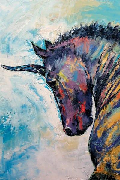 Unicorns: Dark Unicorn by Michael Creese