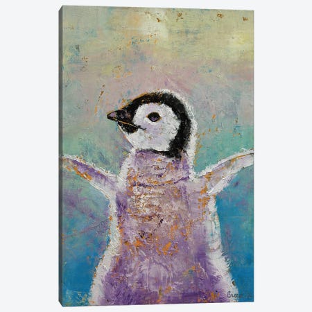 Baby Penguin Canvas Print #MCR298} by Michael Creese Canvas Art