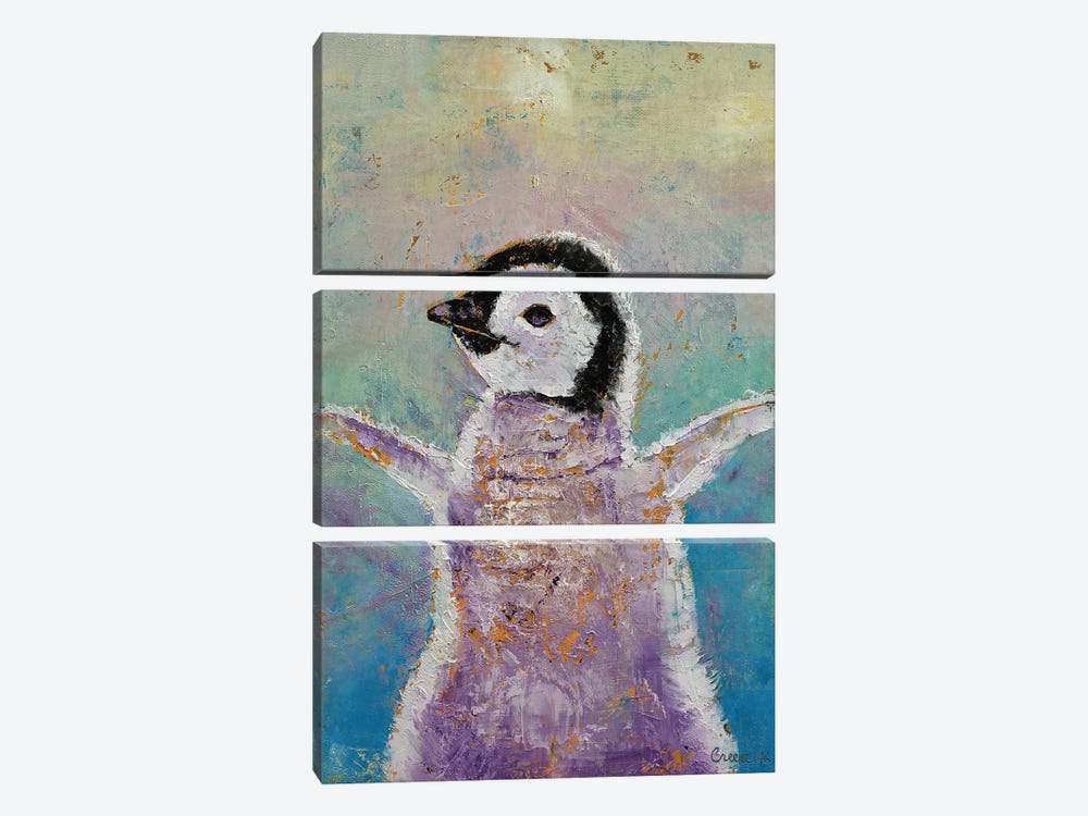 Baby Penguin by Michael Creese 3-piece Art Print