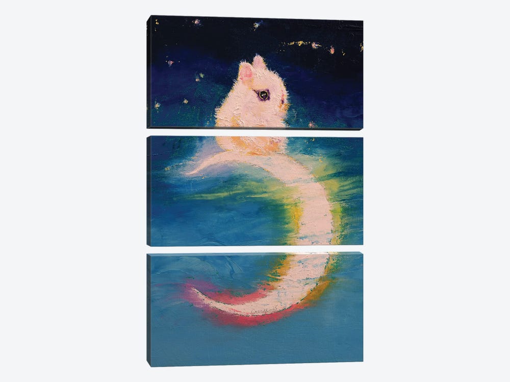 Moon Bunny by Michael Creese 3-piece Canvas Art Print