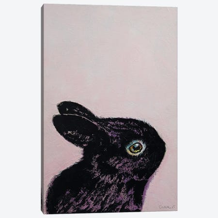 Black Bunny Canvas Print #MCR301} by Michael Creese Canvas Wall Art